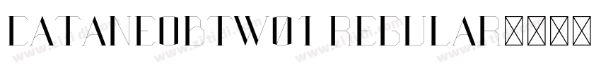 CataneoBTW01 Regular字体转换